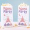 Big Dot of Happiness Pajama Slumber Party Popcorn Bags, Girls Birthday Party Favor Snack Treats, Free-Standing Individual White Paper Bags - 25 Count
